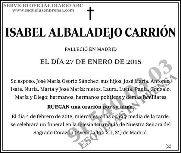 Isabel Albaladejo Carrión